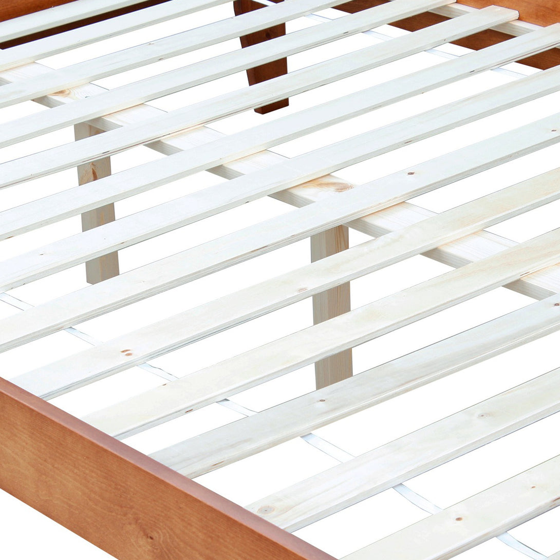 Meri Queen Wooden Bed Frame - Oak