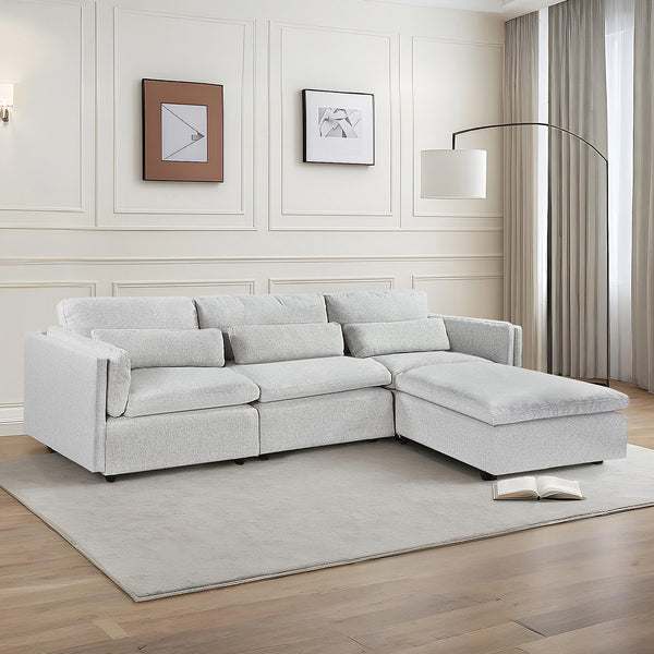 Barmouth Modular Sofa - Sliver Grey