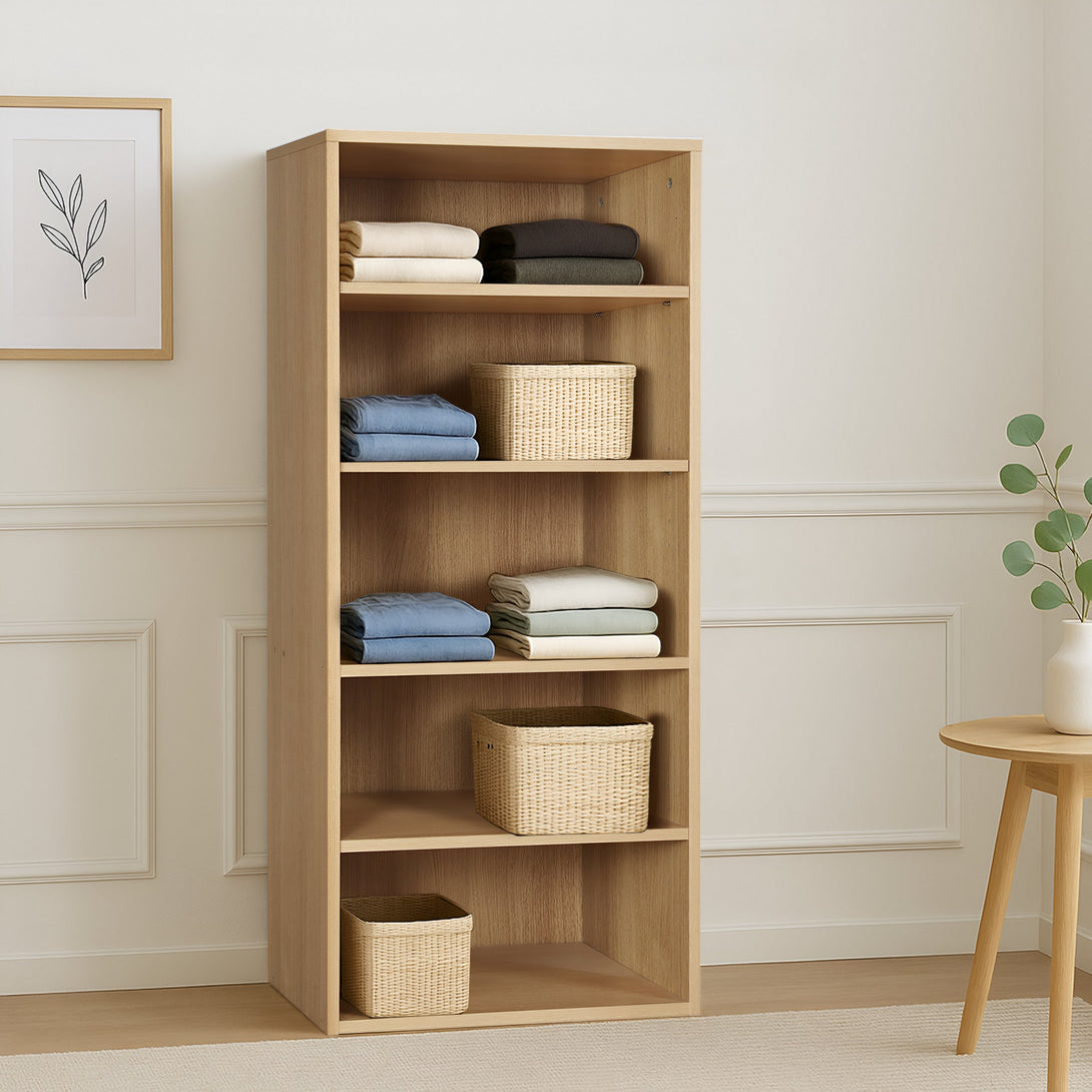 PAYETTE 5 Shelf Wardrobe - OAK
