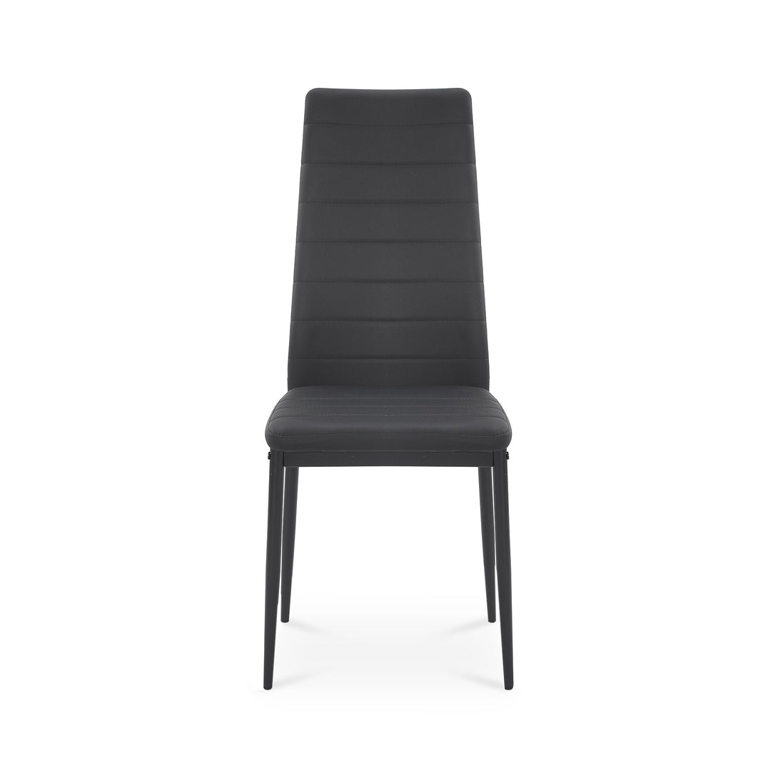 Ethan PU Leather Dining Chair - Set of 4 - Black 