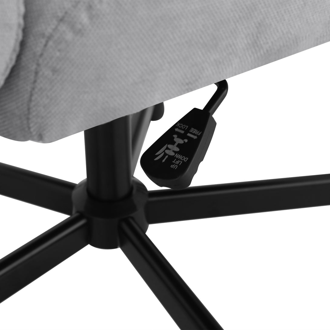 Lukas Swivel Chair - Light Grey