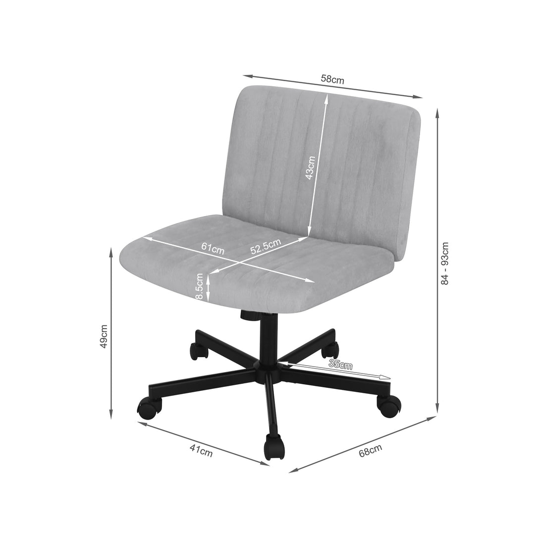 Lukas Swivel Chair - Light Grey