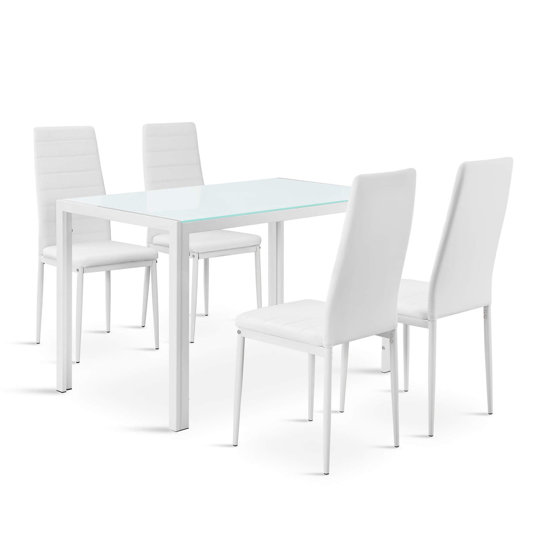 Samuel 5 Piece 1.2m Dining Set - White
