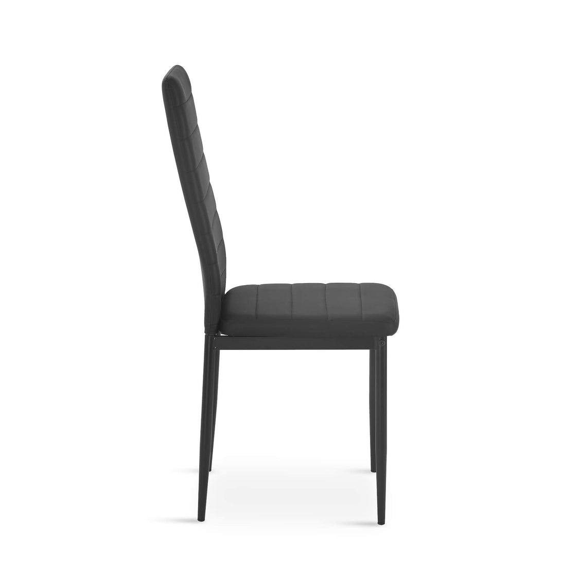 Samuel 7 Piece 1.6m Dining Set - Black