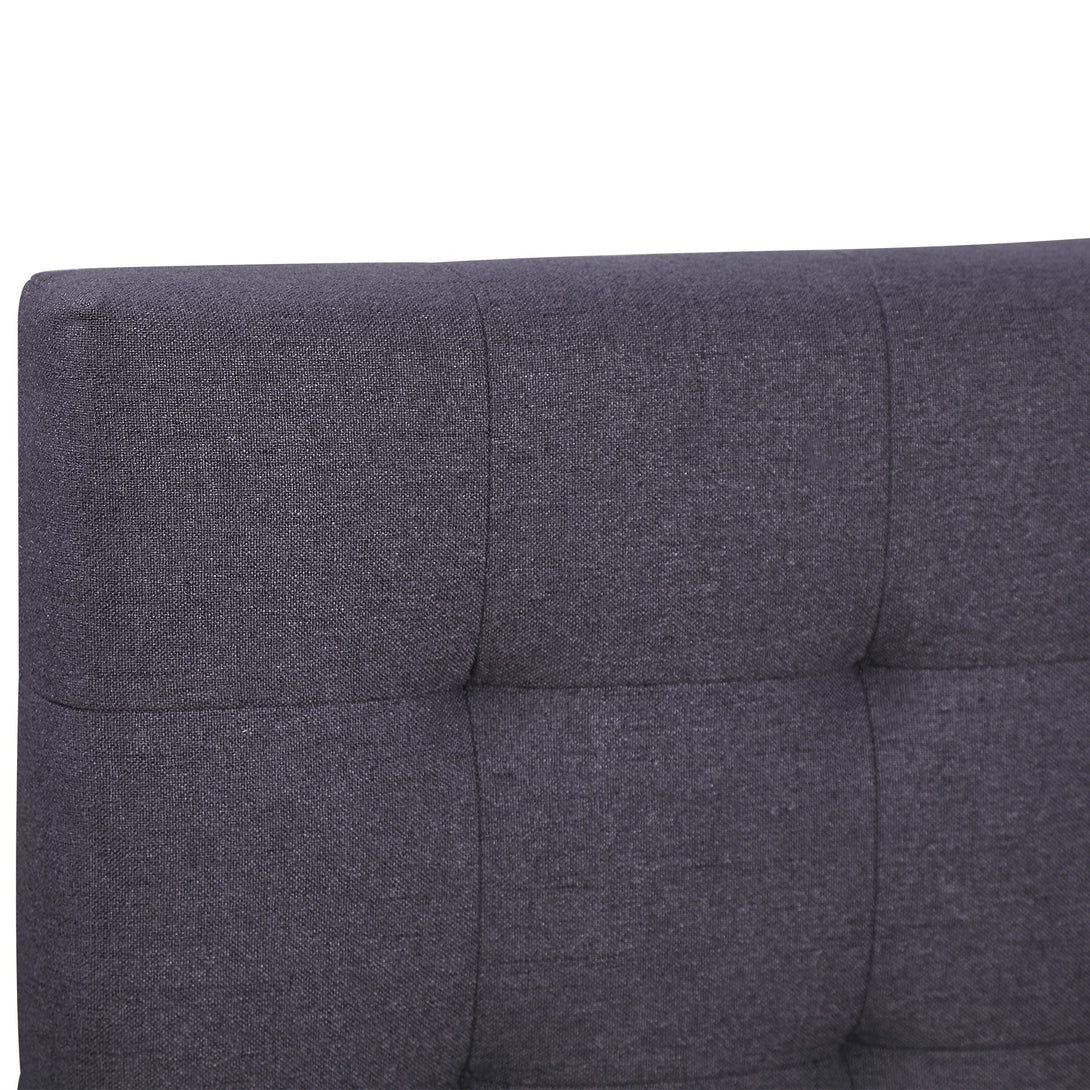 Eleanor Queen Bed Frame with 4 Drawers - Dark Grey