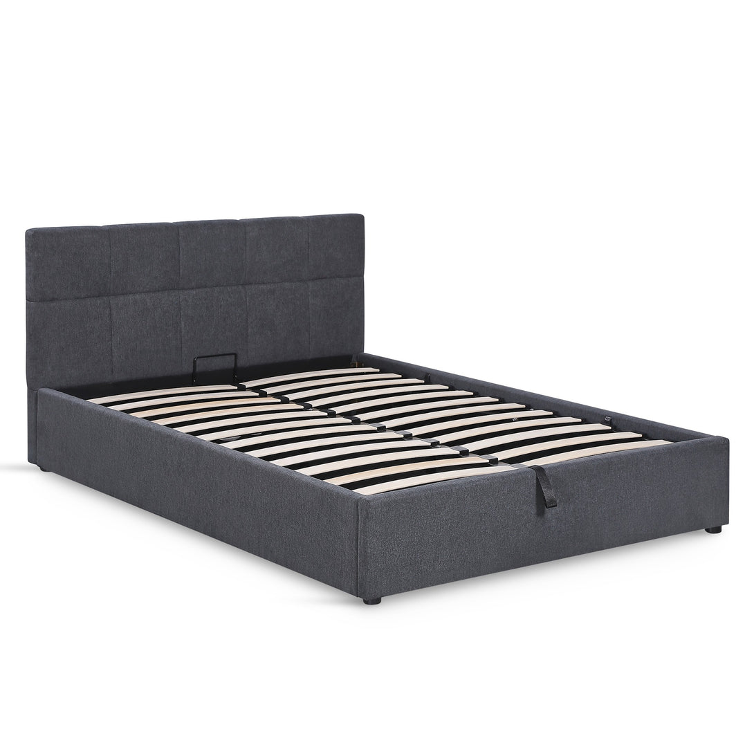 Elizabeth Double Gas Lift Bed Frame - Dark Grey