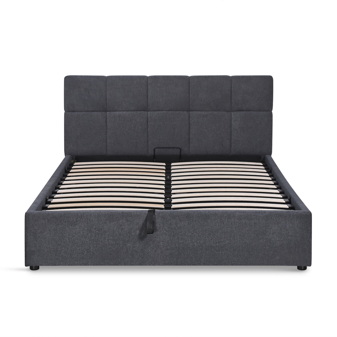 Elizabeth Double Gas Lift Bed Frame - Dark Grey