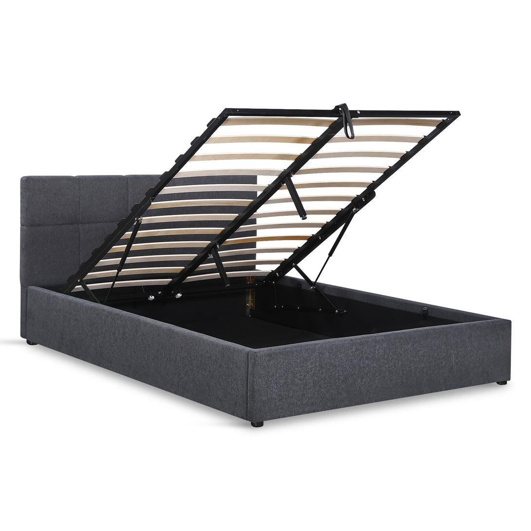 Elizabeth Double Gas Lift Bed Frame - Dark Grey
