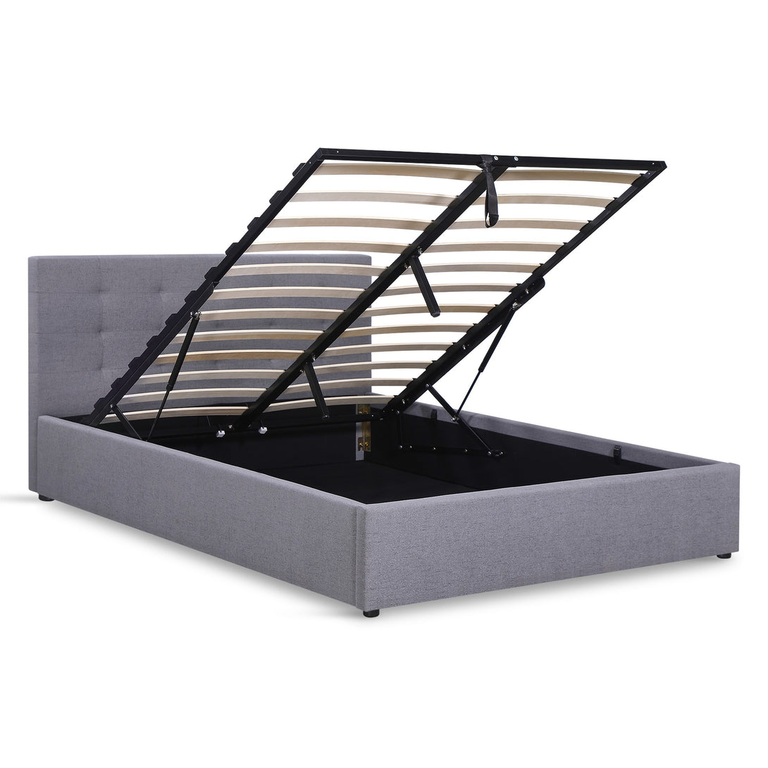 Abigail Double Gas Lift Bed Frame - Grey