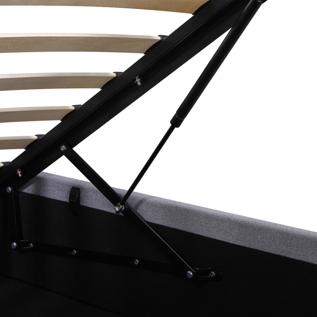 Abigail Double Gas Lift Bed Frame - Grey