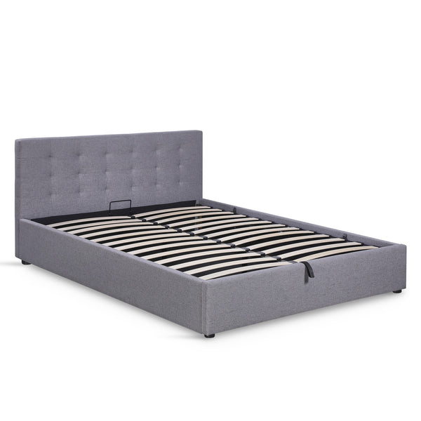 Abigail Queen Gas Lift Bed Frame - Grey