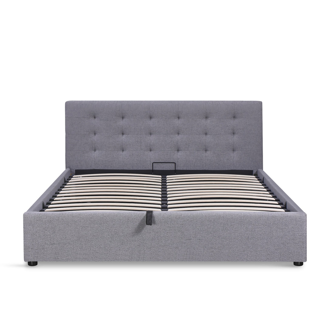 Abigail Queen Gas Lift Bed Frame - Grey