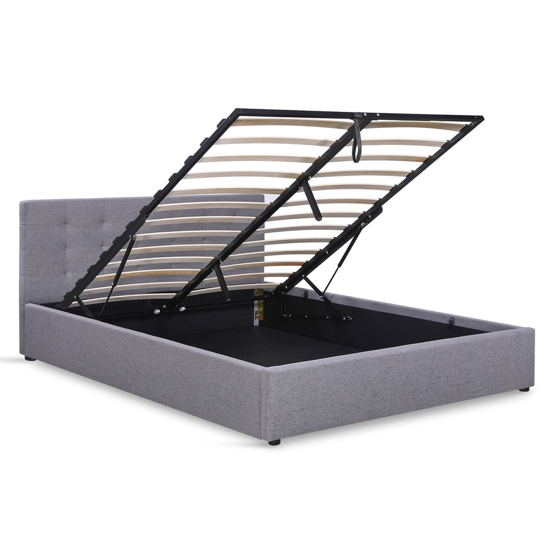 Abigail Queen Gas Lift Bed Frame - Grey