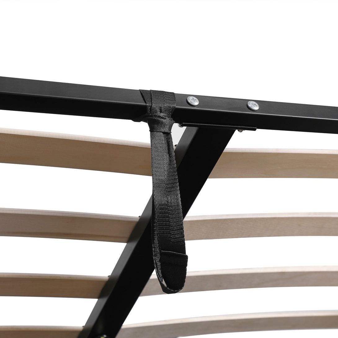 Abigail Queen Gas Lift Bed Frame - Grey