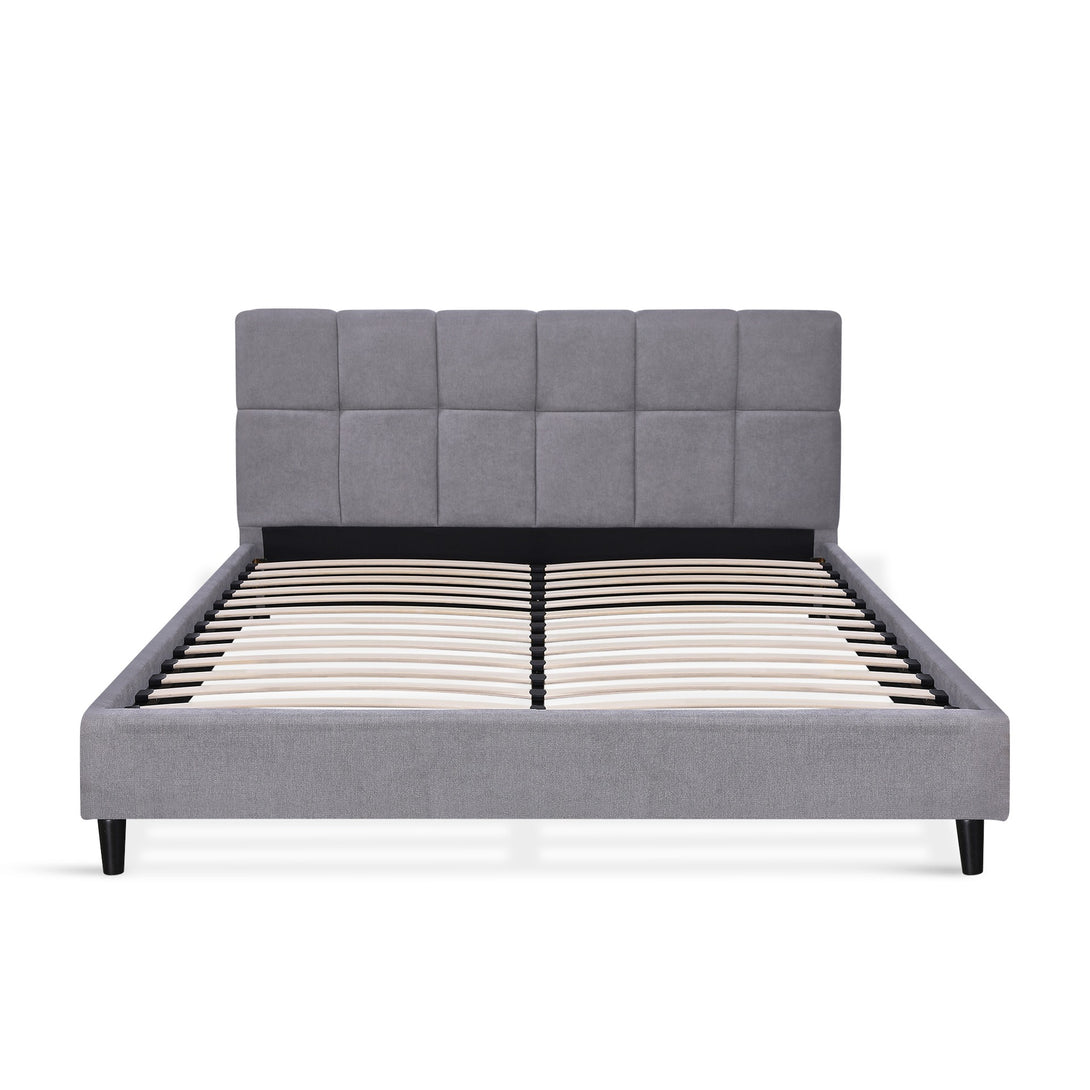 Nora Queen Bed Frame - Light Grey