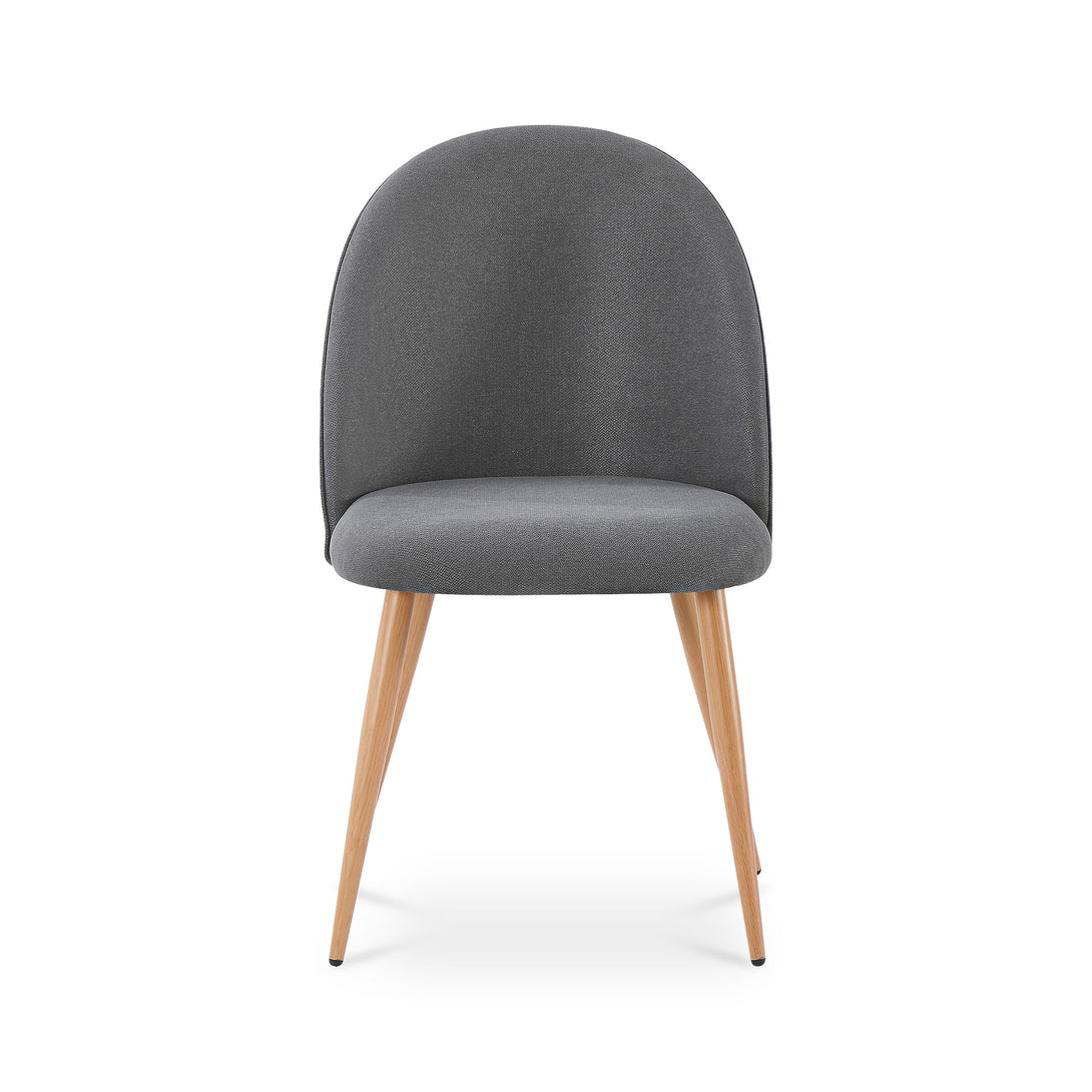 Wyatt Linen Dining Chair - Set of 2 - Dark Grey