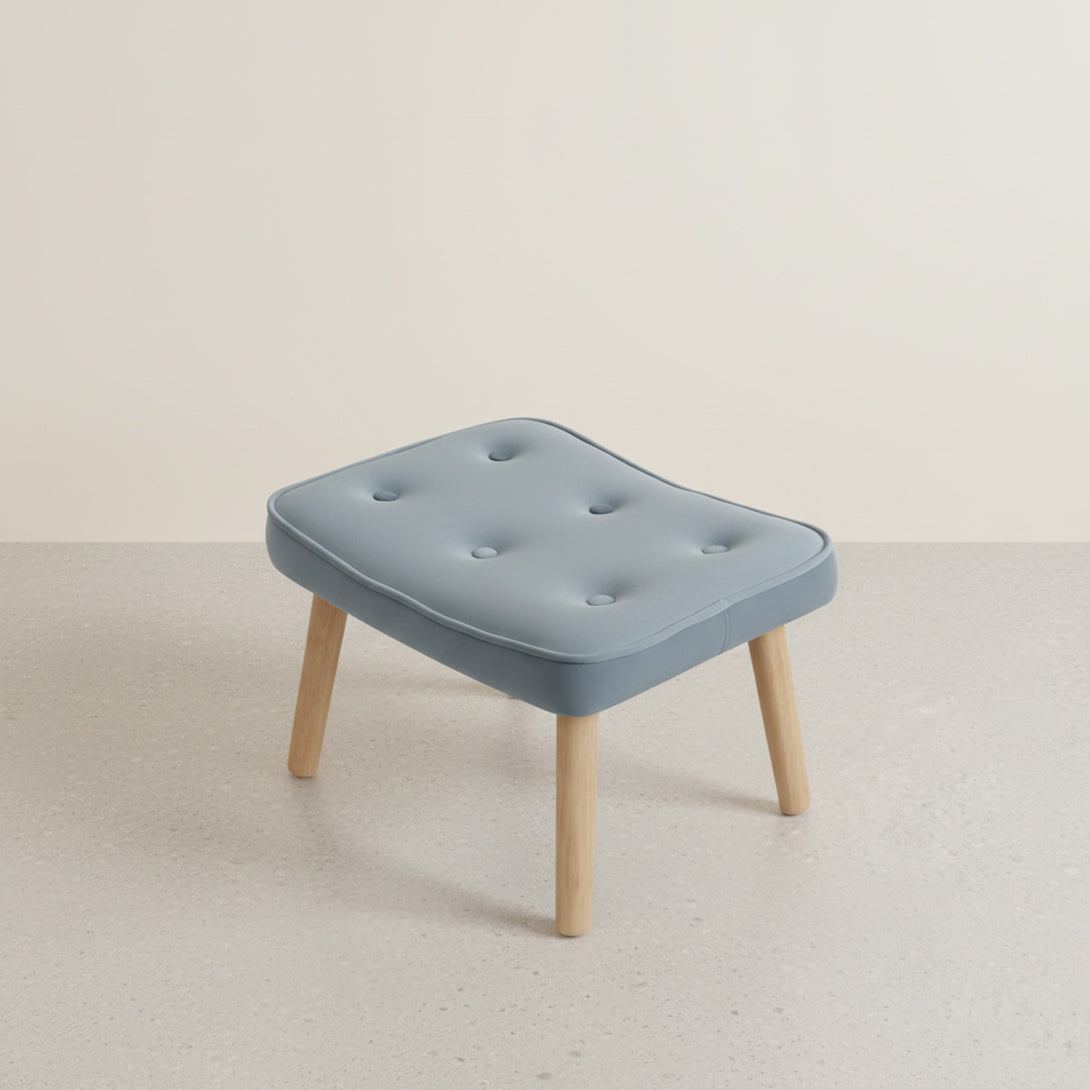 Olivia Armchair with Ottoman - Blue