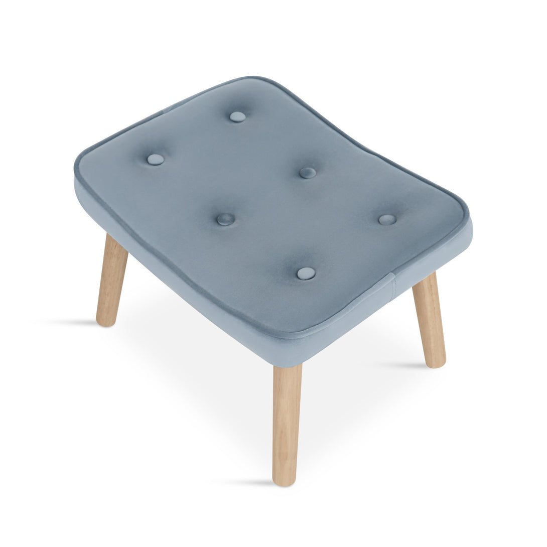 Olivia Armchair with Ottoman - Blue