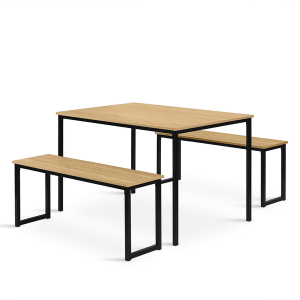 Maddox 3 Piece Dining Set - Natural