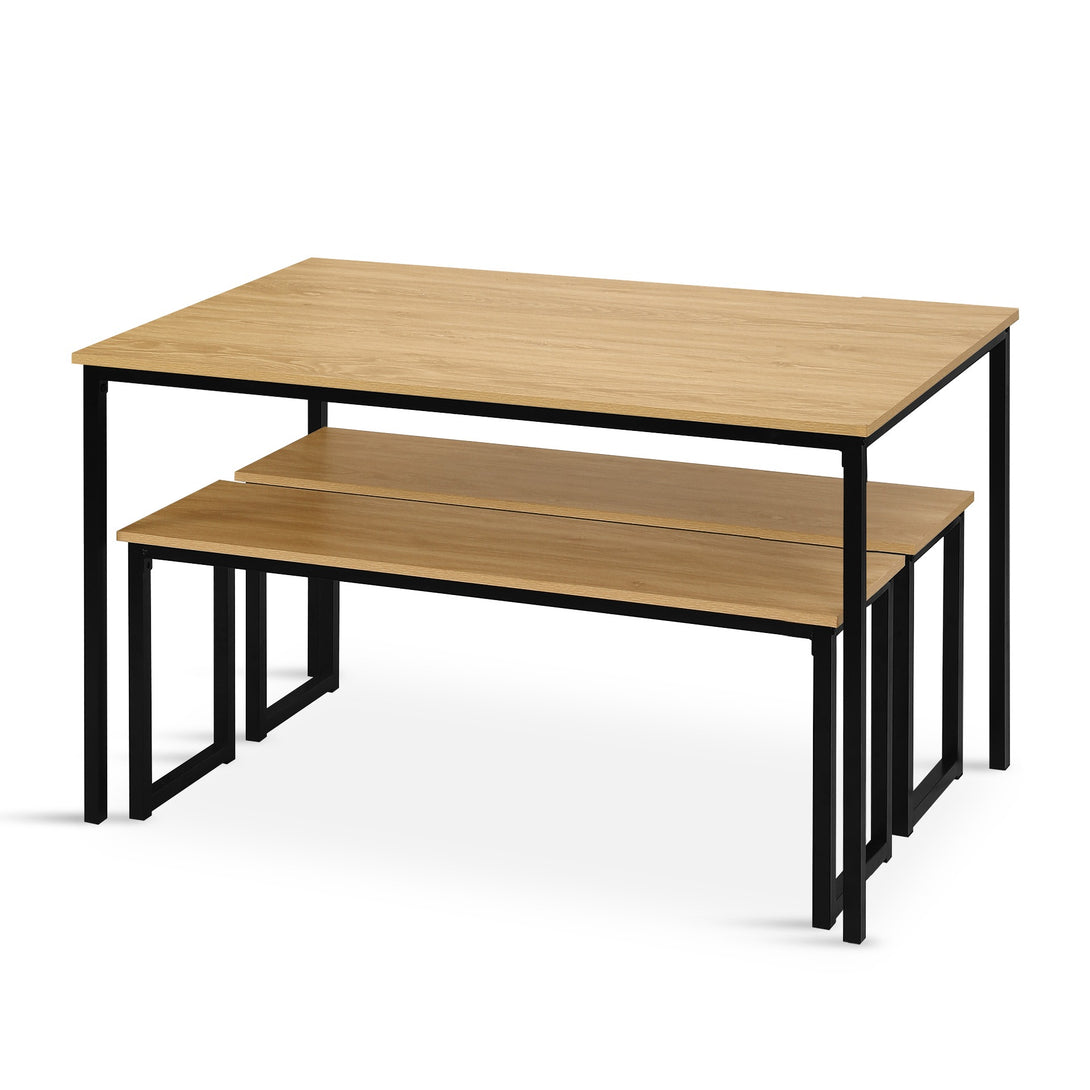 Maddox 3 Piece Dining Set - Natural
