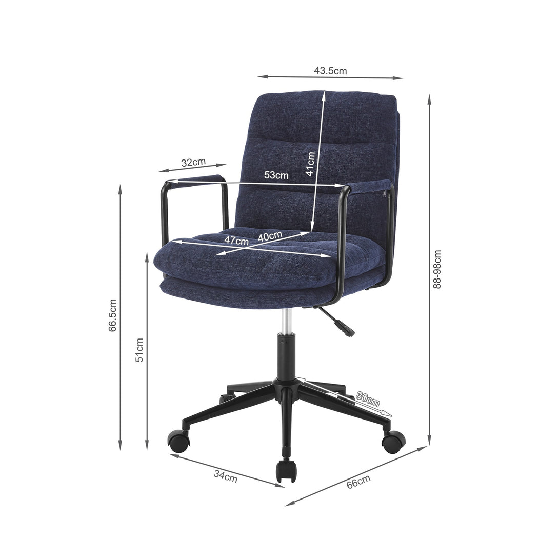 Malcolm Office Chair - Blue