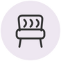 Soft velvet upholstery