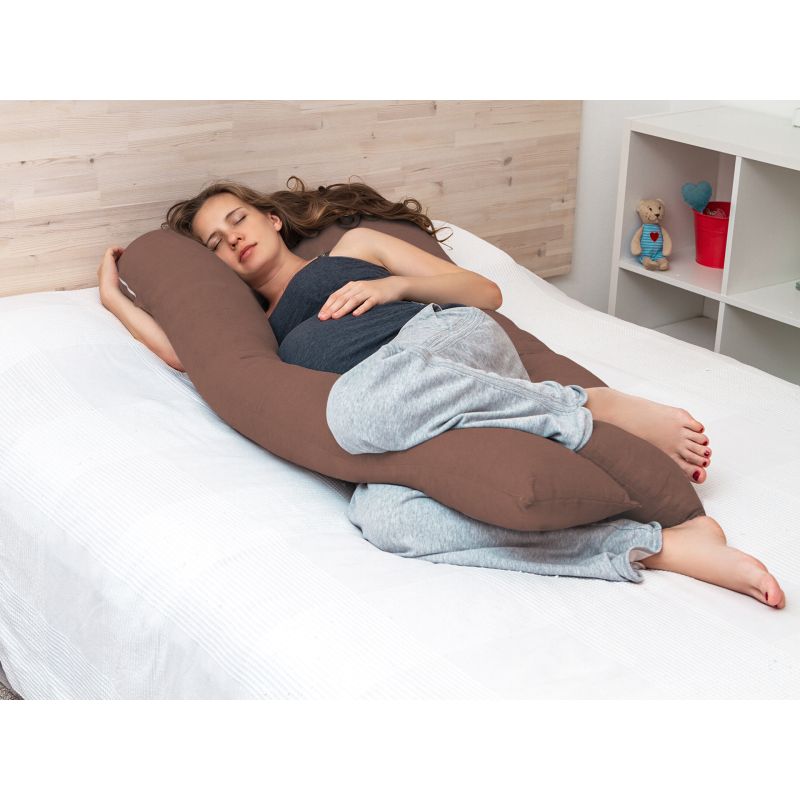 Pregnancy Maternity Pillow Support U Shape COFFEE