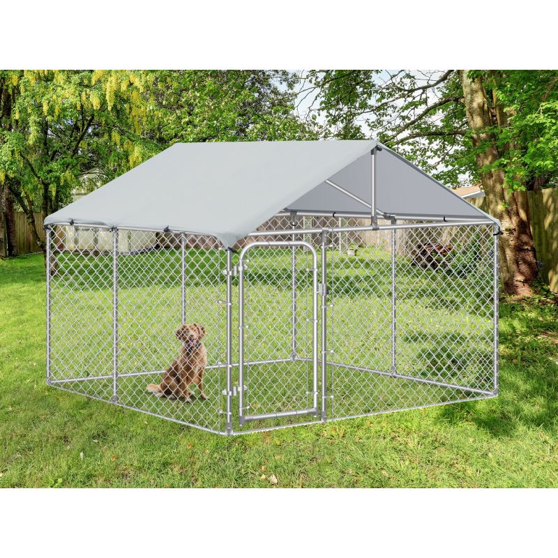 BINGO Dog Kennel and Run 2.3x2.3x1.2m With Roof