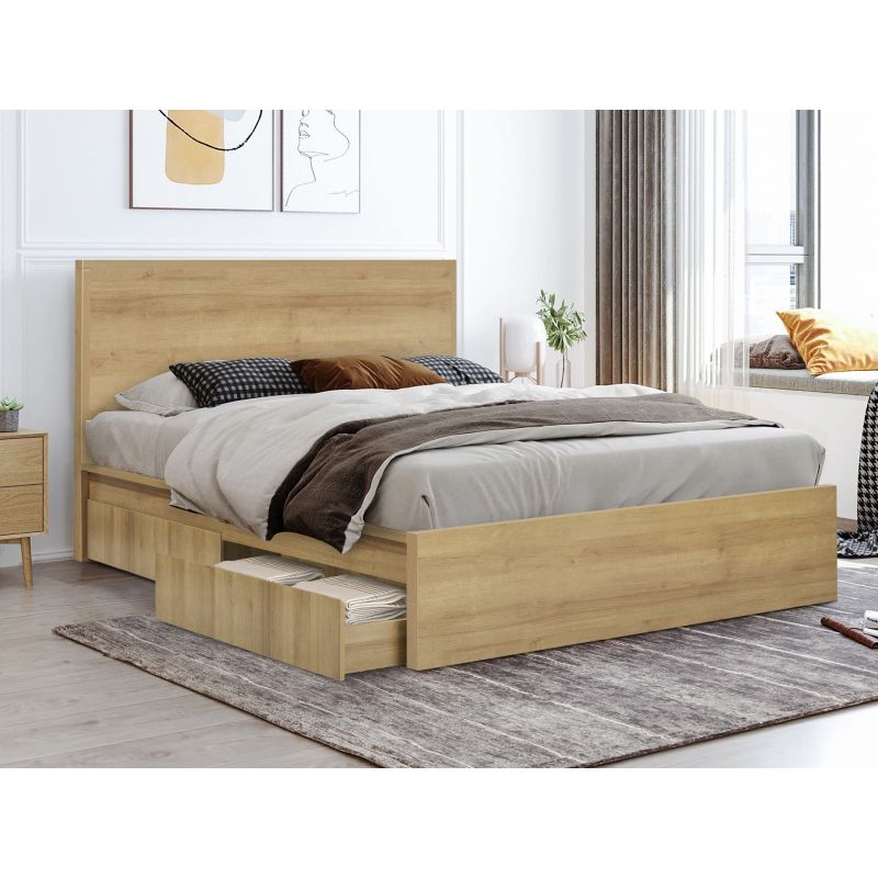 King bed sale with storage underneath