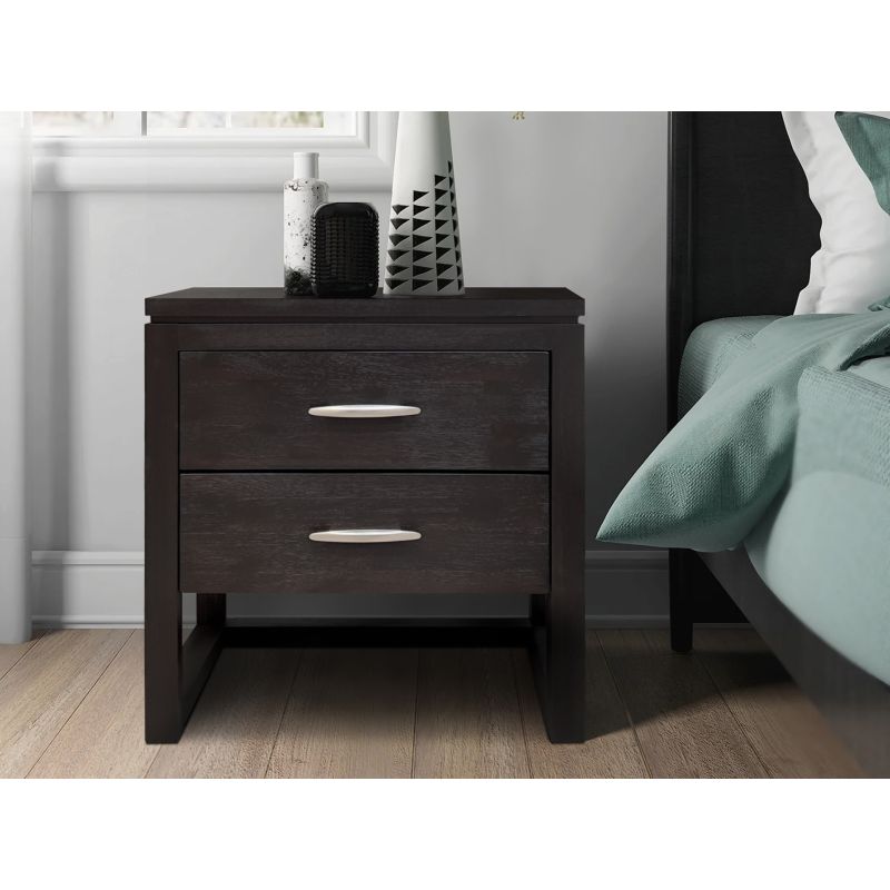 Mocha bedside hot sale tables