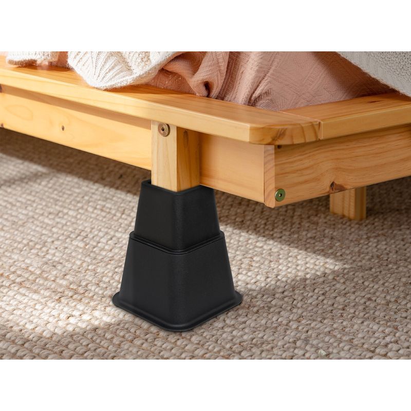 Bed Riser Adjustable Risers 8pc Pack, Can You Use Bed Risers On An Adjustable