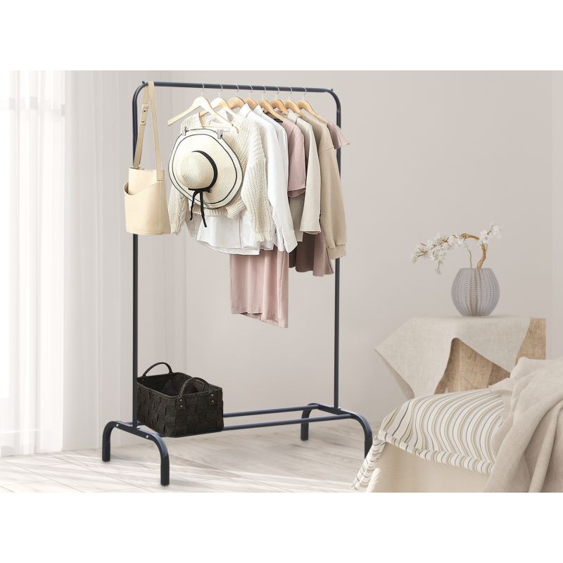 Metal Clothes Rack Stand Coat Hanger 104x152cm - WHITE