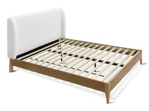 Queena Queen Bed Frame - Cream