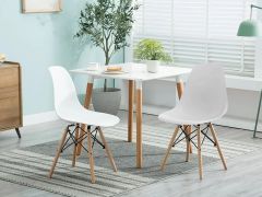 Maya Dining Chair Eiffel Tower Replica - Set of 2 - White