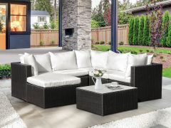 Verona 7 Piece Rattan Outdoor Sofa Set - White