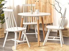 Finley Dining Table Round 80 x 76cm - White