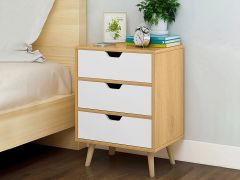 Drew Bedside Table Nightstand - Maple