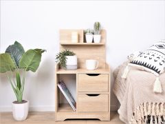 Finn Bedside Table Nightstand - Maple