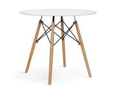 CENA Dining Table Round 90 x 76 cm - WHITE