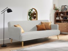 Silverton 3 Seater Sofa Bed - Light Grey