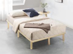 Ohio King Single Wooden Bed Base - Natural