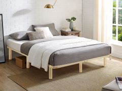 Ohio Double Wooden Bed Base - Natural