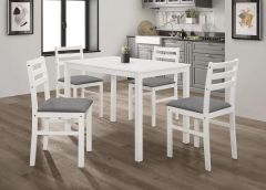Bentley 4 Seater Dining Table - White