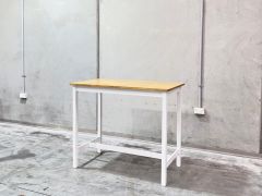 Avon 4 Seater Bar Table - Oak + White