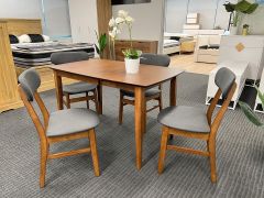 Alfie 4 Seater Extension Dining Table - Walnut