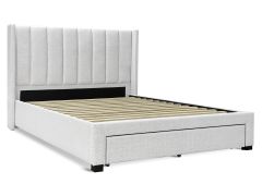 Hogan Queen Bed Frame with Storage - Natural