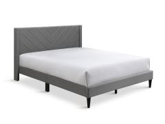 Bassie Double Bed Frame - Light Grey