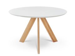 Cato Dining Table Round 120x76cm - White
