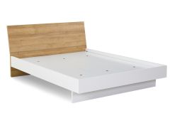 HEKLA Queen Wooden Bed Frame - WHITE