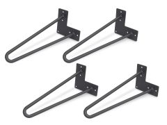 30CM Hairpin Table Leg 2 Rod Steel Metal 4PCS Set